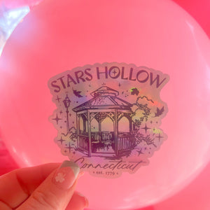 Stars Hollow Gilmore Girls Inspired Holographic Sticker