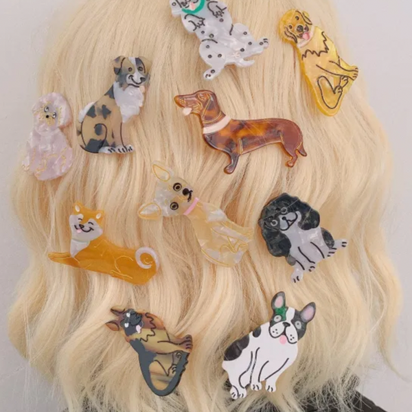 We Have a Wiener Dog Hair Accent Claw Clips NatterDoodle