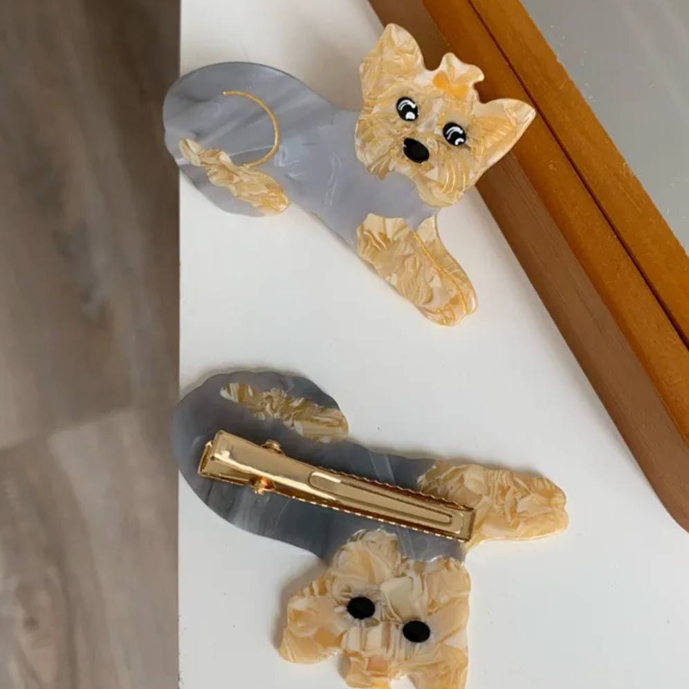 New Yorkie Hair Accent Clip