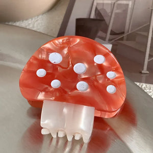 Mini Mushroom Claw Clip