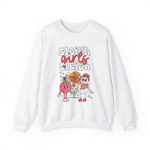 Holiday Sleigh Girls Crewneck Sweatshirt