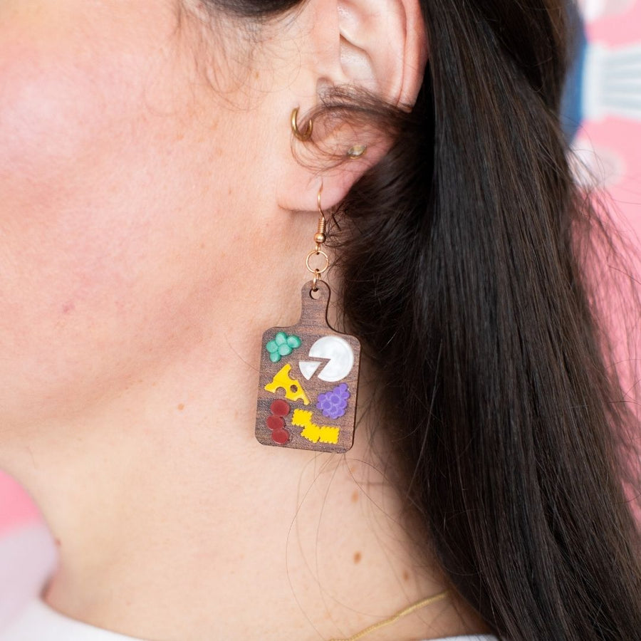 Cheese the Day Charcuterie Earrings