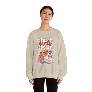 Holiday Sleigh Girls Crewneck Sweatshirt