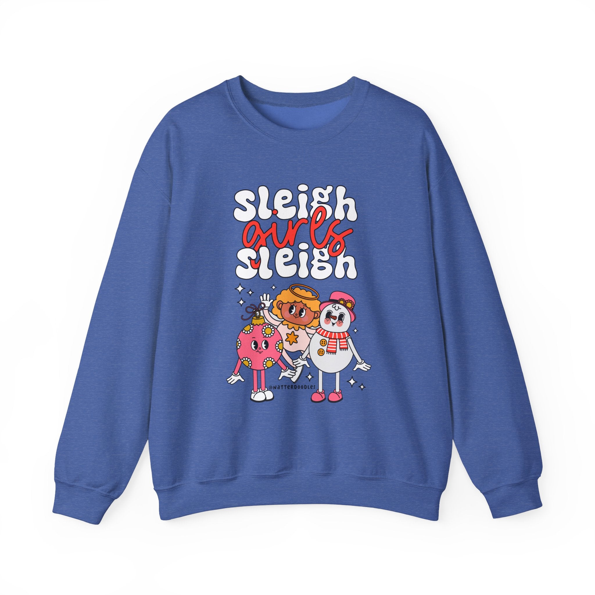 Holiday Sleigh Girls Crewneck Sweatshirt