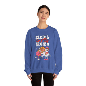 Holiday Sleigh Girls Crewneck Sweatshirt