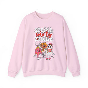 Holiday Sleigh Girls Crewneck Sweatshirt