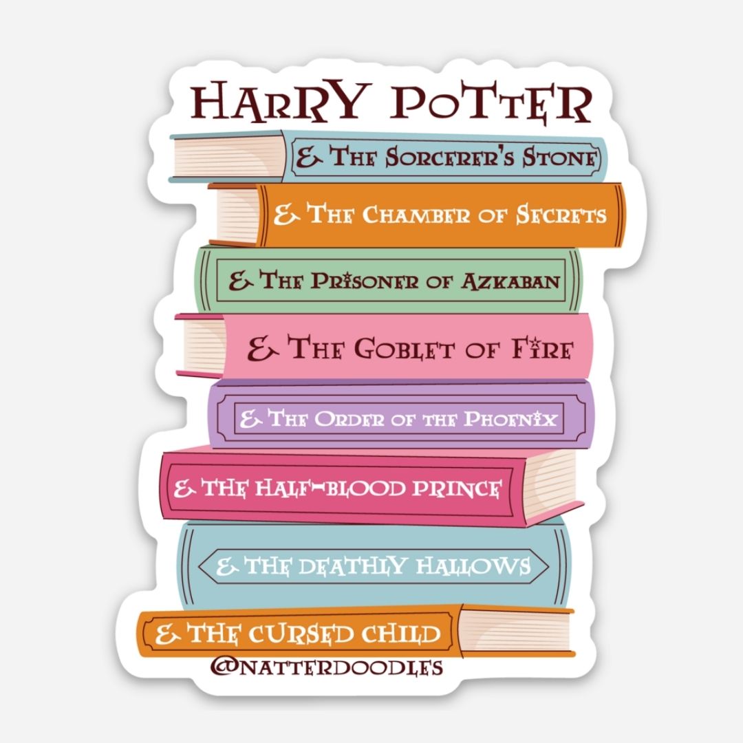 Harry Potter Book Stack Sticker