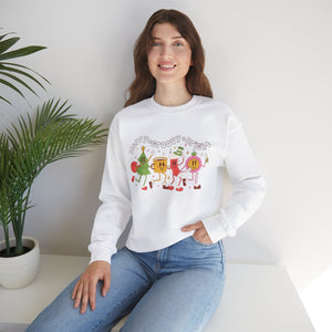 Merry & Groovy & Bright Holiday Sweatshirt