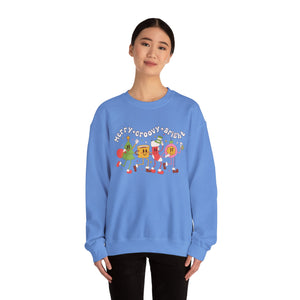 Merry & Groovy & Bright Holiday Sweatshirt