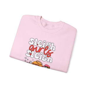 Holiday Sleigh Girls Crewneck Sweatshirt