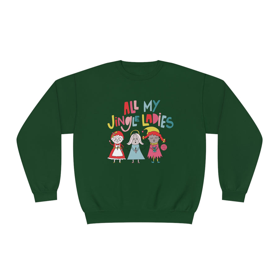 All My Jingle Ladies Beyonce Inspired Holiday Crew Neck Sweatshirt