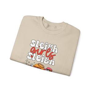 Holiday Sleigh Girls Crewneck Sweatshirt