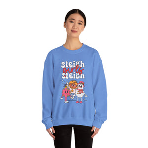 Holiday Sleigh Girls Crewneck Sweatshirt