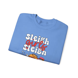 Holiday Sleigh Girls Crewneck Sweatshirt