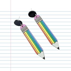 Always Write Pencil Earrings