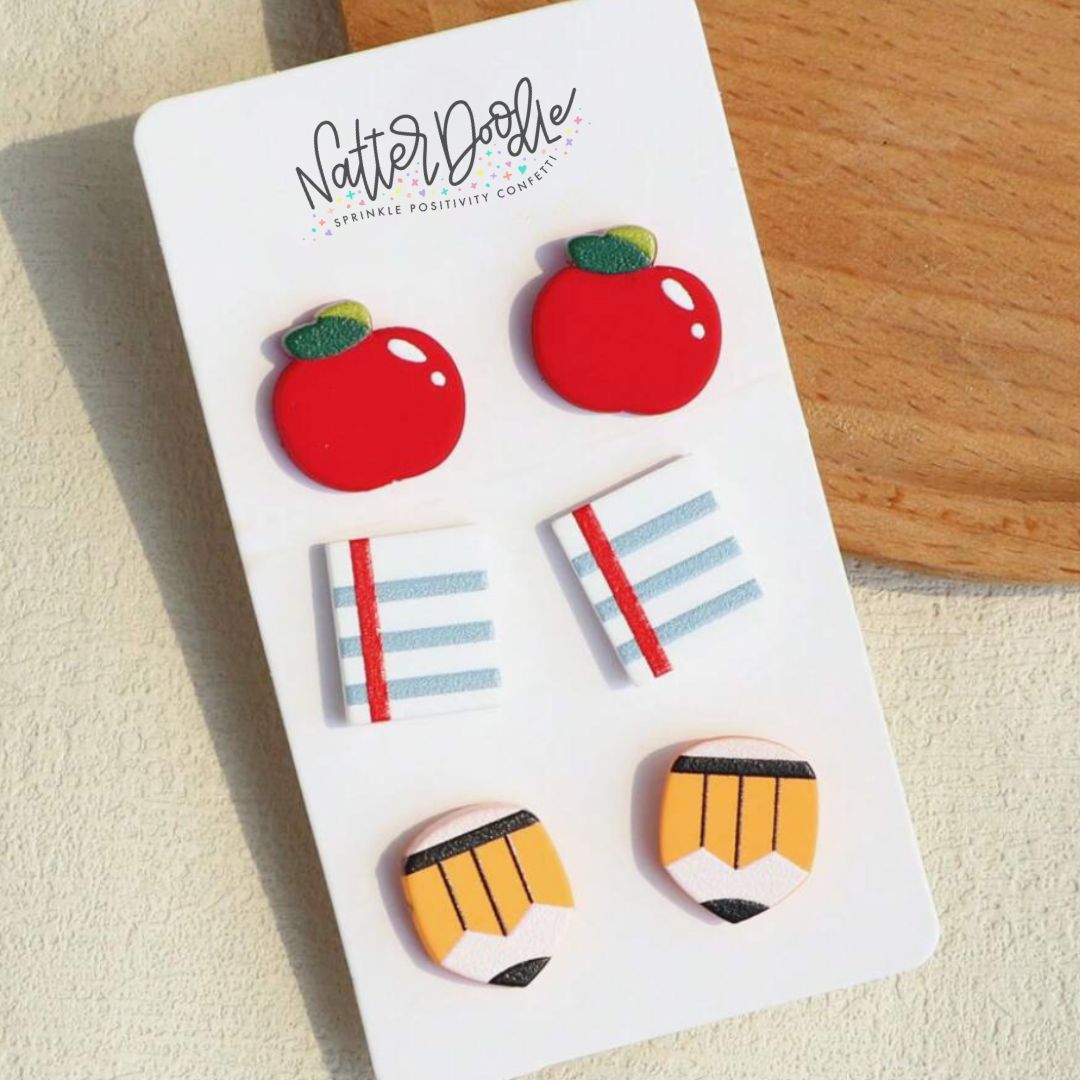 Teacher's Pet Trio Earrings