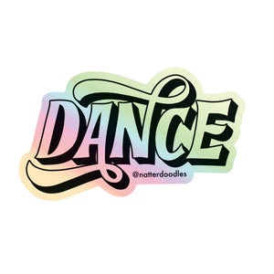 Dance Waterproof Holographic Sticker