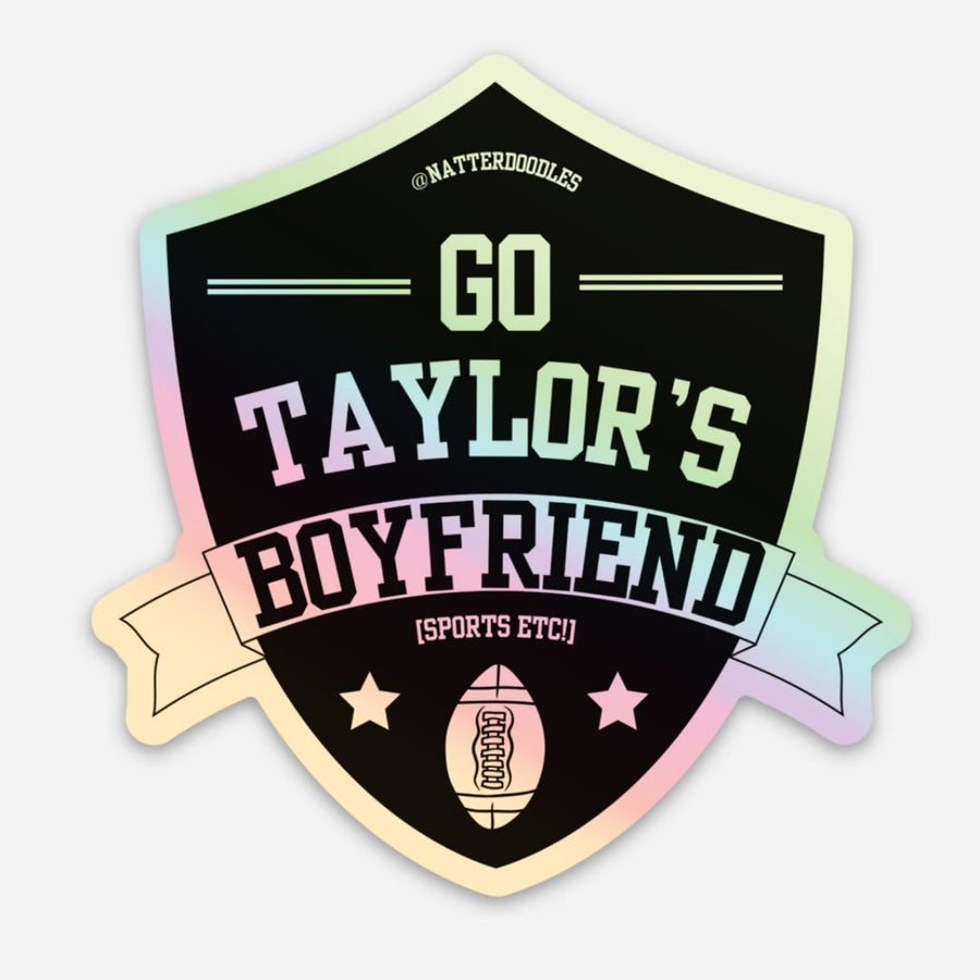 Go Taylor's Boyfriend! Sports, etc! - Taylor Swift & Travis Kelce Holographic Sticker