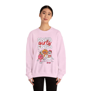 Holiday Sleigh Girls Crewneck Sweatshirt