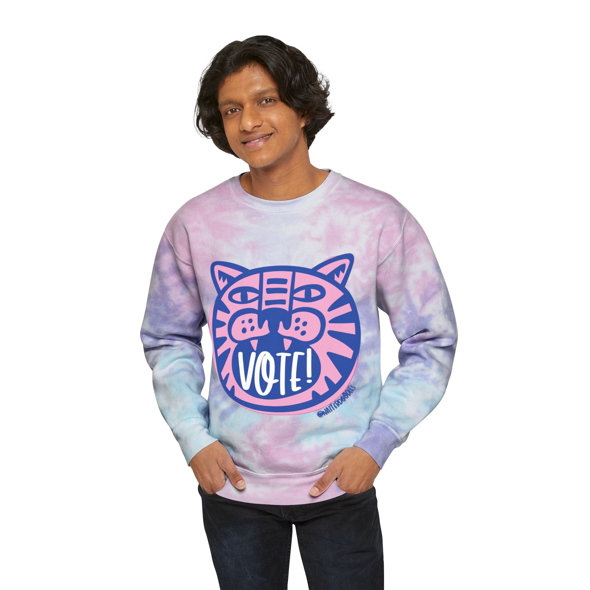VOTE! *Tie Dye* Crew Neck Sweatshirt