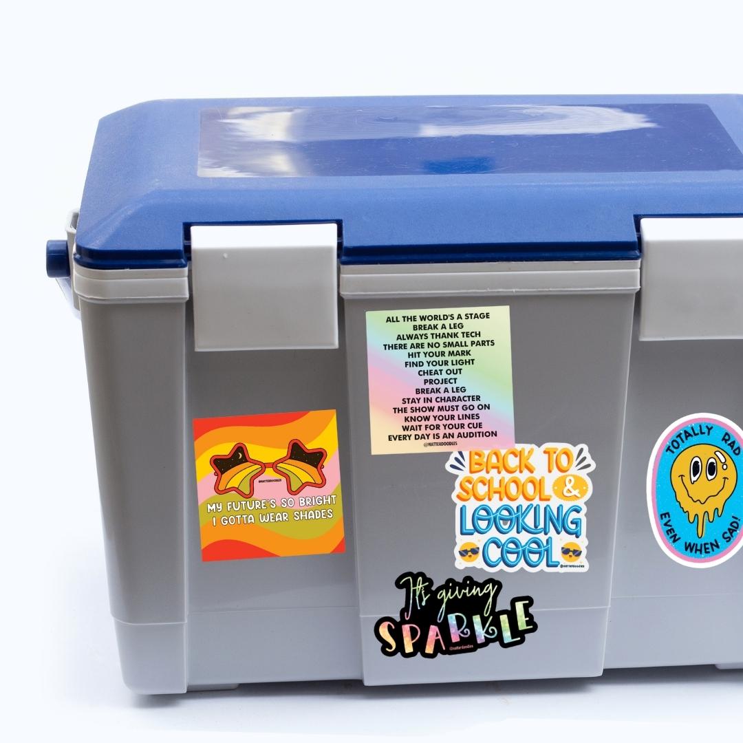 Totally Rad Even When Sad Sticker