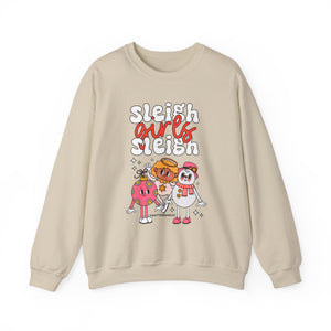 Holiday Sleigh Girls Crewneck Sweatshirt