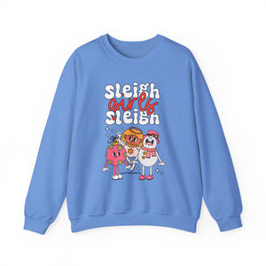 Holiday Sleigh Girls Crewneck Sweatshirt