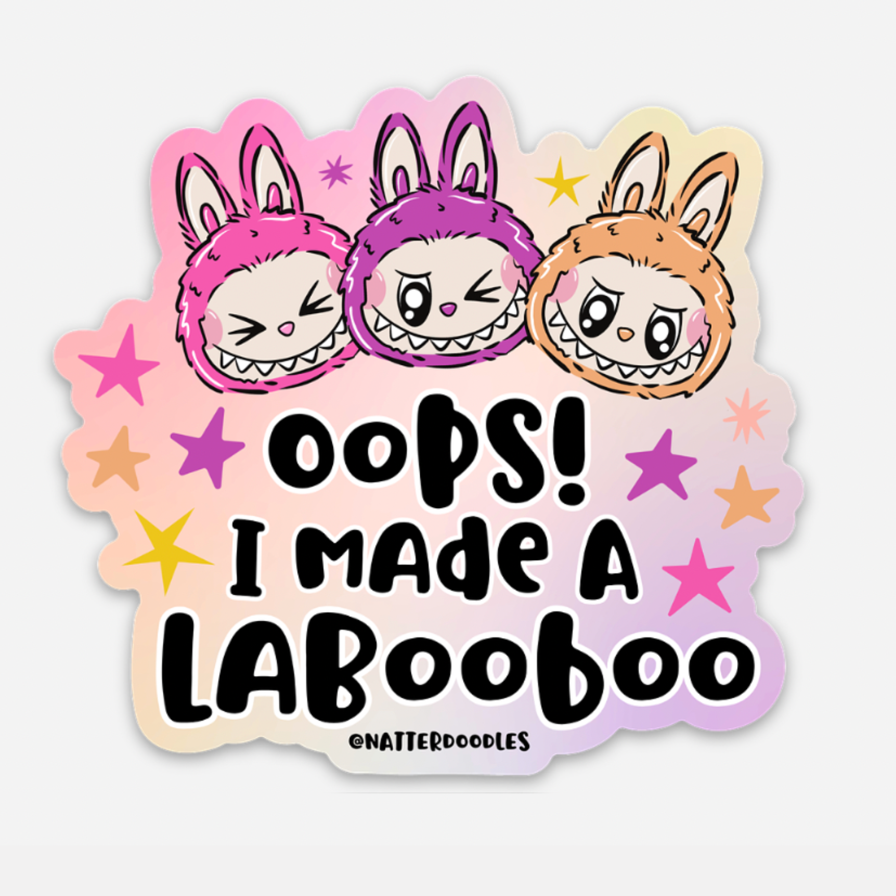 Oops I Made a Labooboo Labubu Sticker