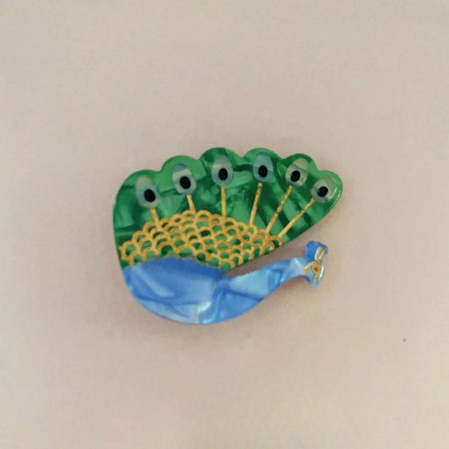 Peacock of the Walk Hair Accent Clip