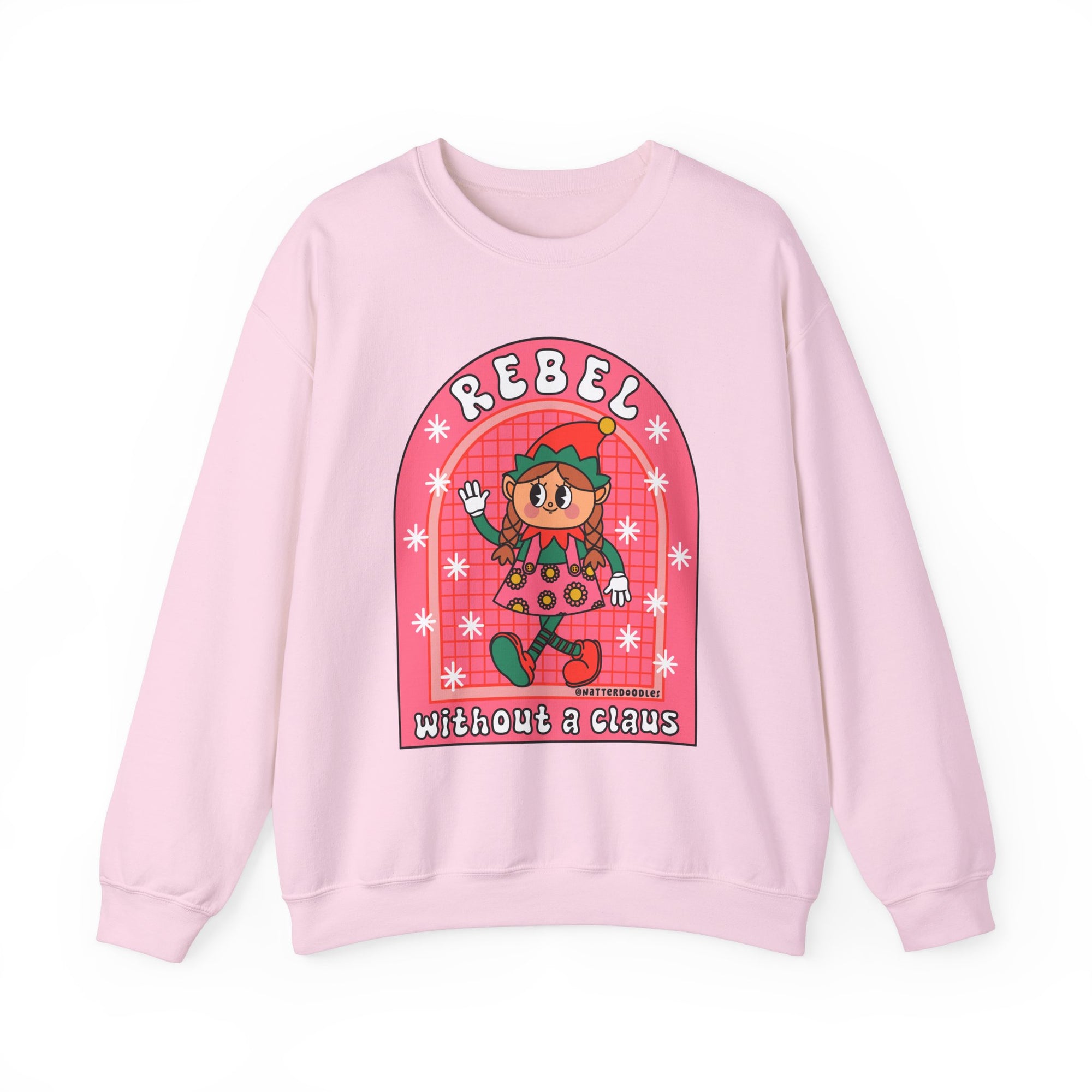 Christmas Rebel Without a Claus Sweatshirt