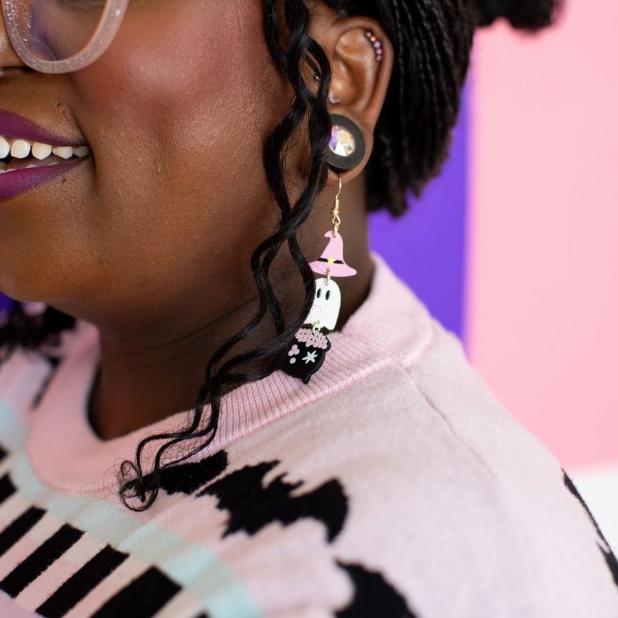 Bewitching Boo Halloween Earrings