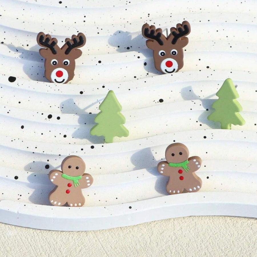 Holiday Earrings Tiny Trio