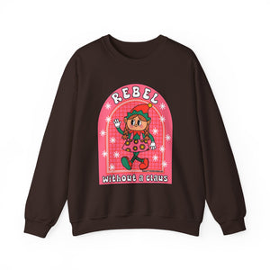 Christmas Rebel Without a Claus Sweatshirt