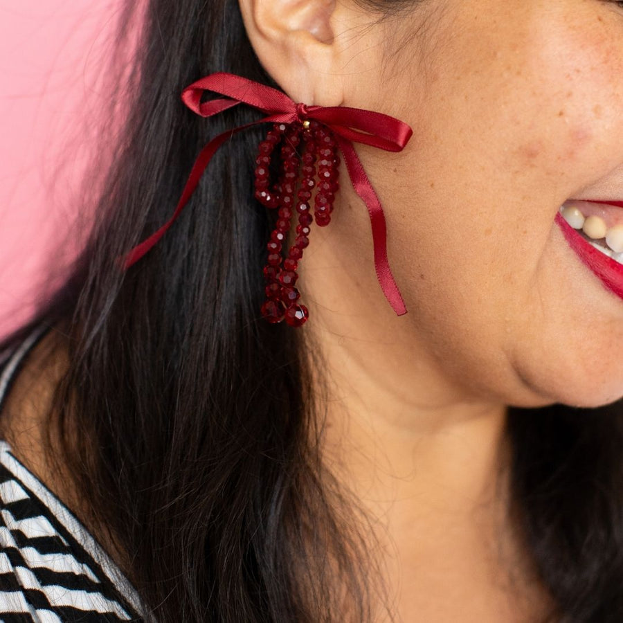 Tie One On Holiday Earrings