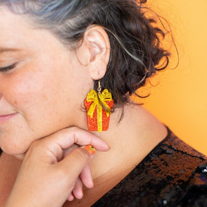 Stay in the Present Holiday Earrings