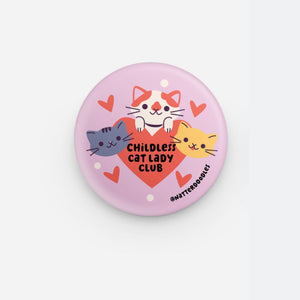 Childless Cat Lady Club Election 2024 Funny Button