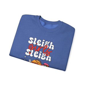 Holiday Sleigh Girls Crewneck Sweatshirt