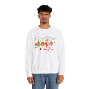 Merry & Groovy & Bright Holiday Sweatshirt