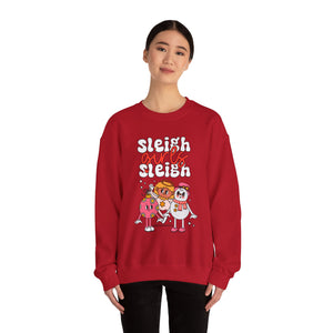 Holiday Sleigh Girls Crewneck Sweatshirt