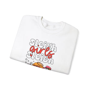 Holiday Sleigh Girls Crewneck Sweatshirt