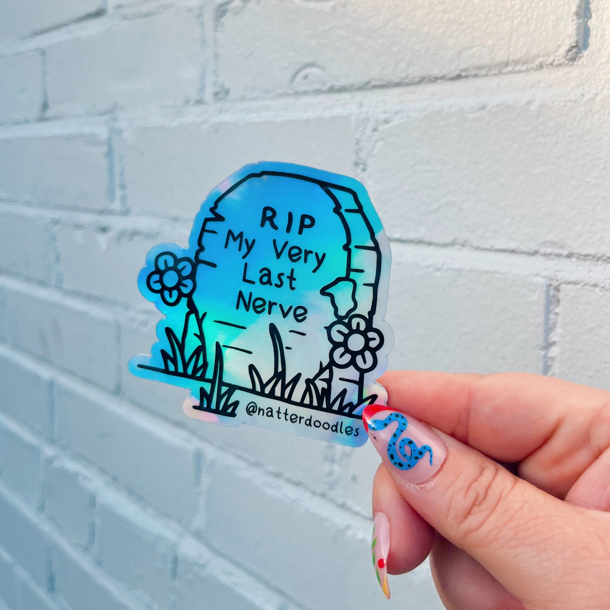 R.I.P. My Very Last Nerve Sticker