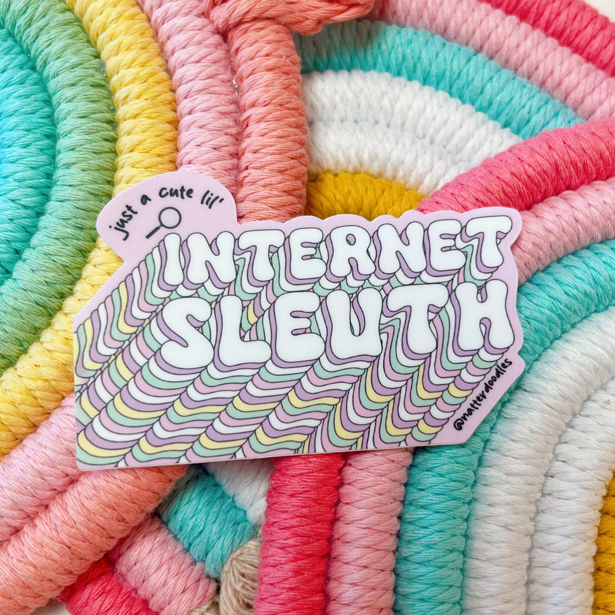 Just a Cute Lil’ Internet Sleuth Sticker