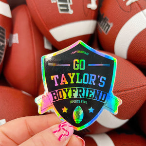 Go Taylor's Boyfriend! Sports, etc! - Taylor Swift & Travis Kelce Holographic Sticker