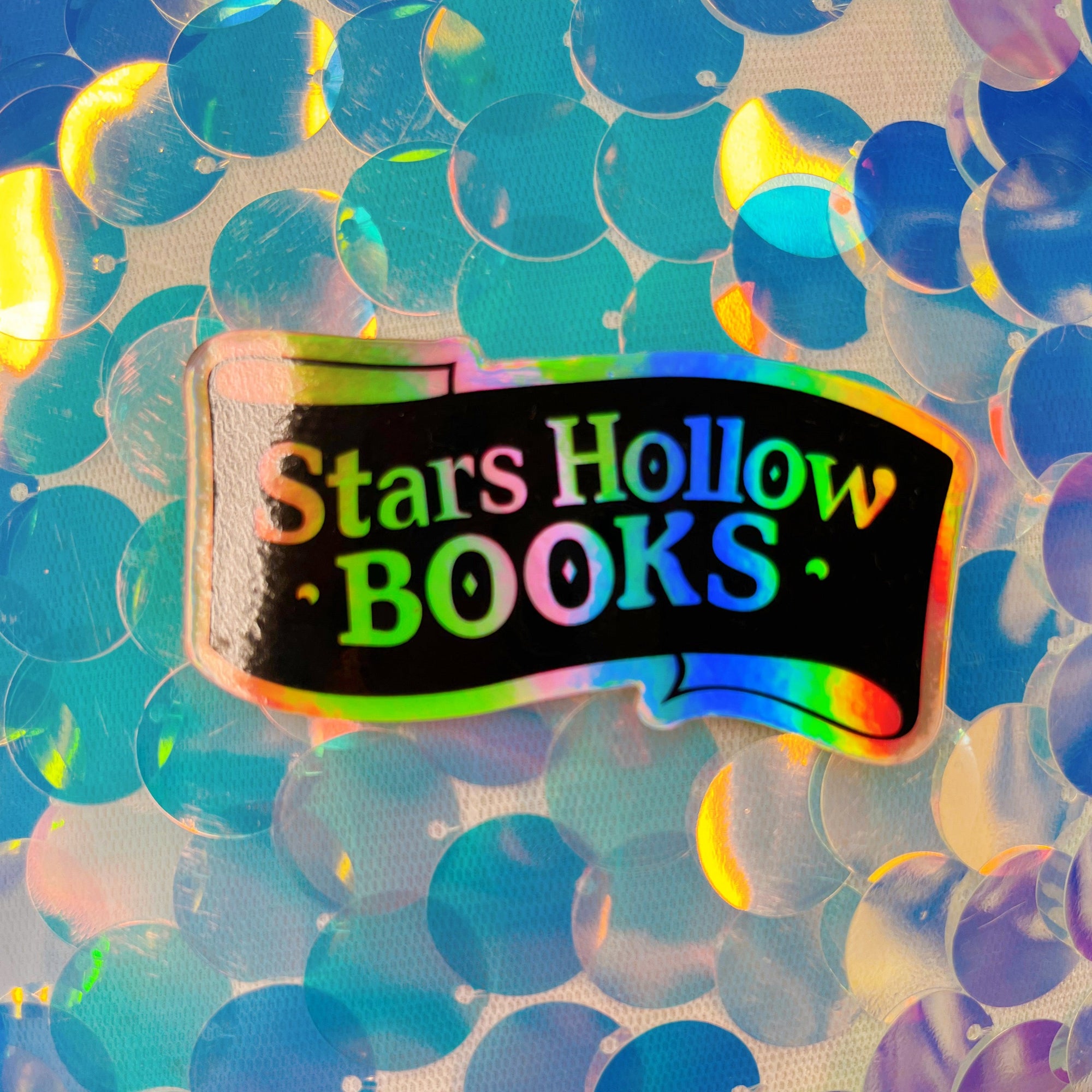 Stars Hollow Books Holographic Sticker