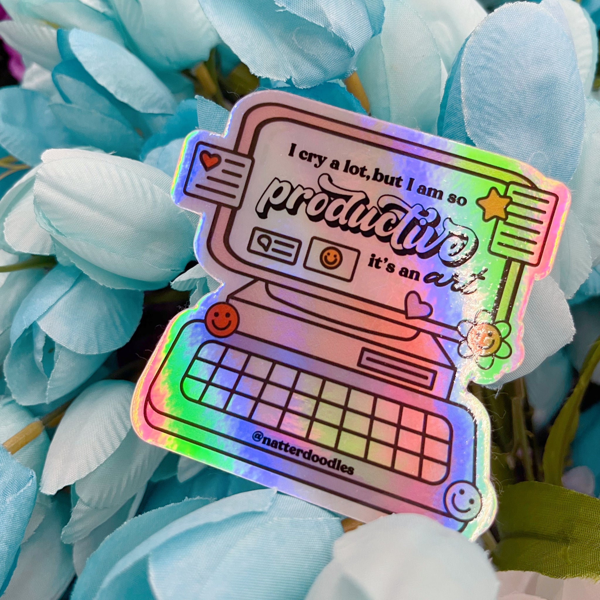 I Cry A Lot But I Am So Productive It's An Art - Taylor Swift Sticker