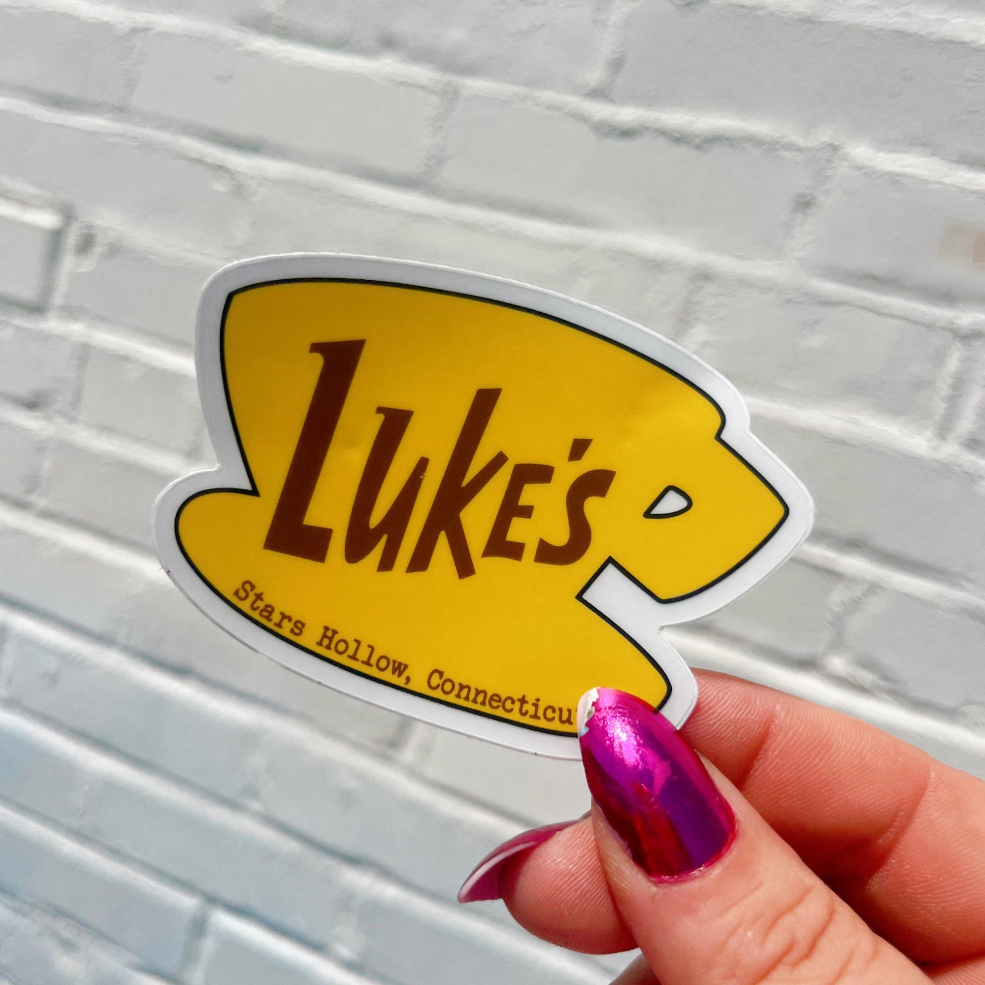 Luke’s Diner Gilmore Girls Waterproof Clear Sticker