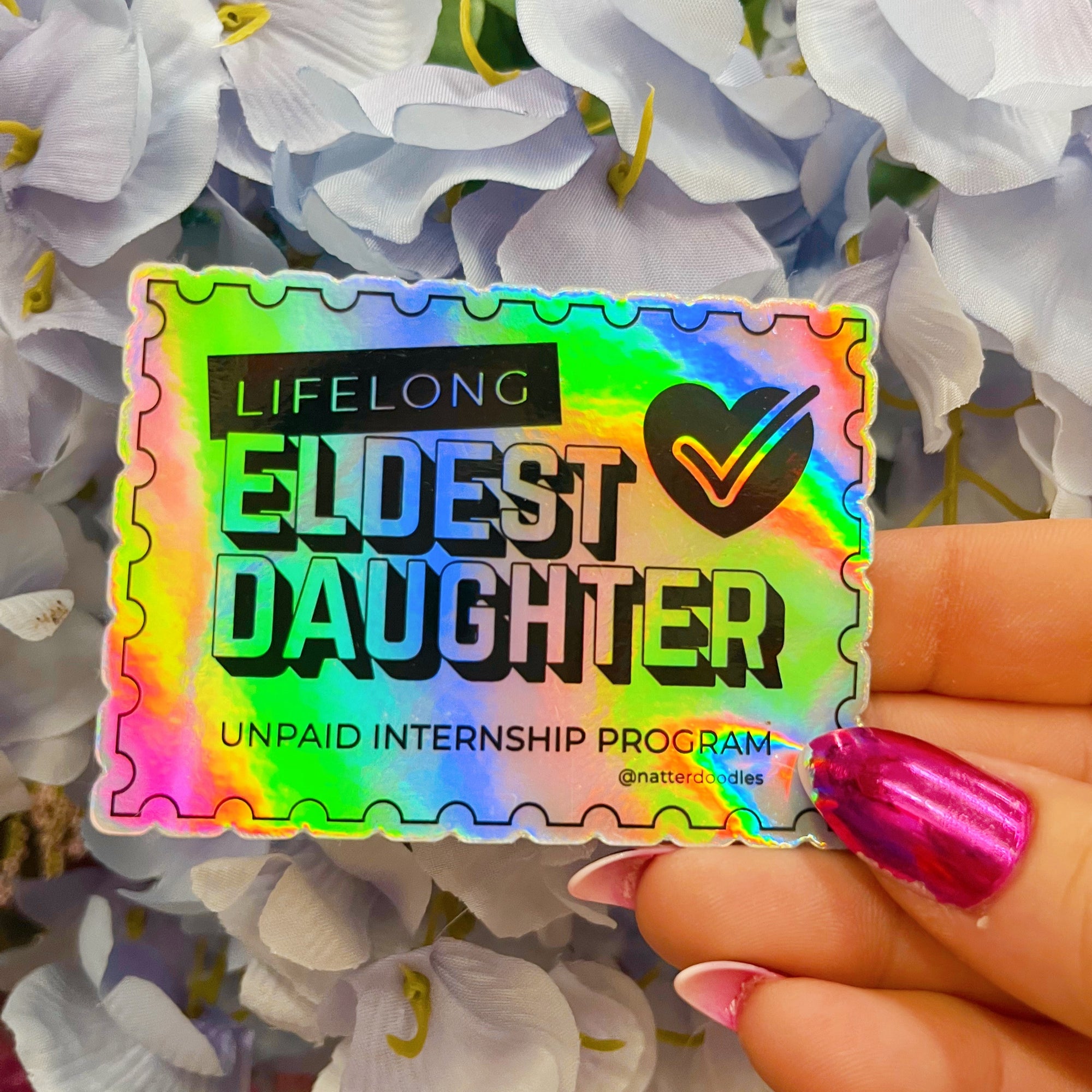 Lifelong Eldest Daughter Unpaid Internship Sticker