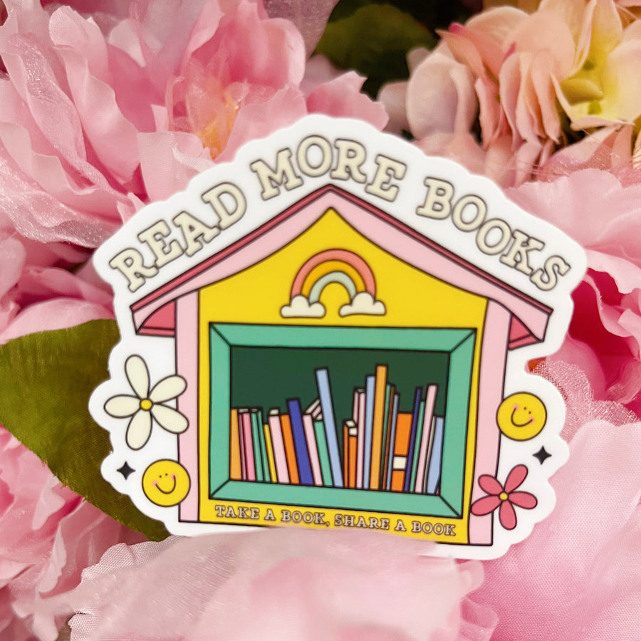 Little Library - Read More Books Sticker