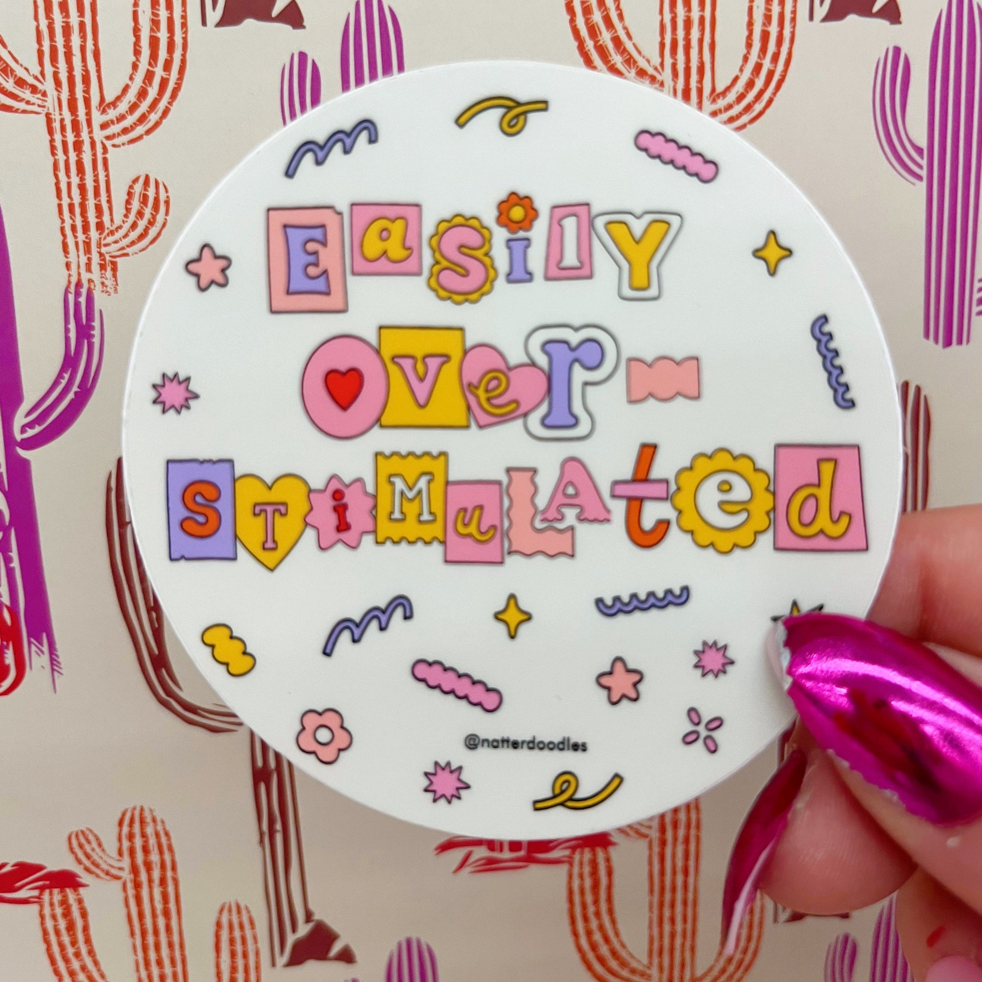 Easily Overstimulated Sticker