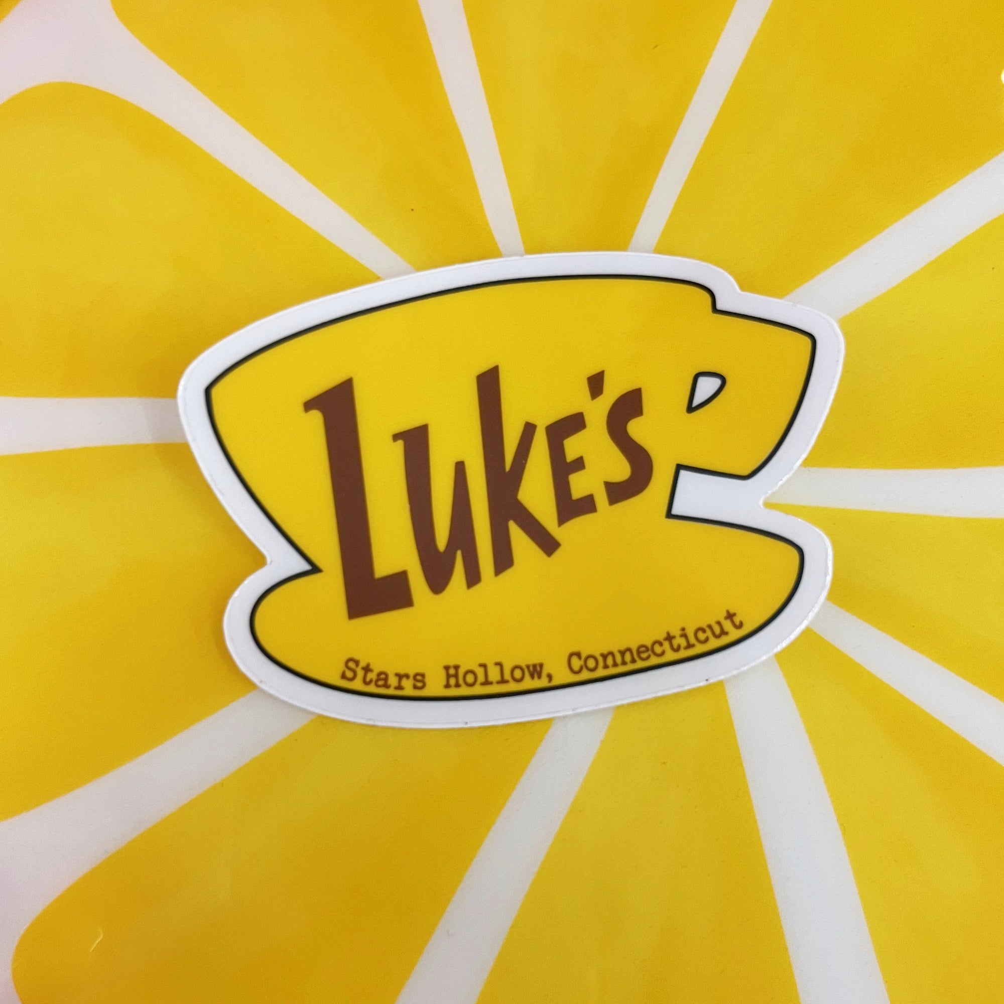 Luke’s Diner Gilmore Girls Waterproof Clear Sticker